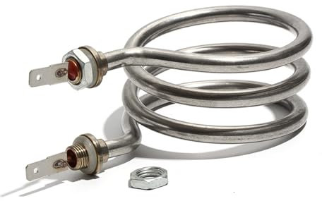 HKVTVCYPYA Water Fountain/Water Dispenser Transverse Spring Pipe 3 Coils Heater Tube 220V 800W Electric Heating Element(M10 Thread)