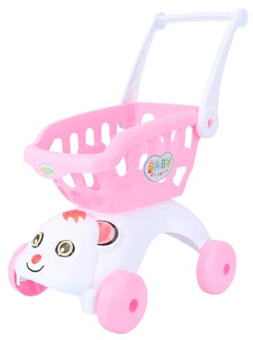 Abaodam Mini Chariot De Courses pour Garçon Fille Jouet De Simulation Chariot De Courses pour Fille Et Garçon