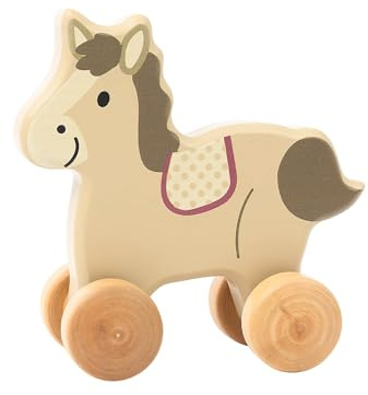 Sterntaler Rollspielzeug Holz Pferd Sunny - Fördert kreative Fähigkeiten und Motorik - Aus FSC® 100%-zertifiziertem Holz - Nachhaltiges Baby- und Kleinkindspielzeug