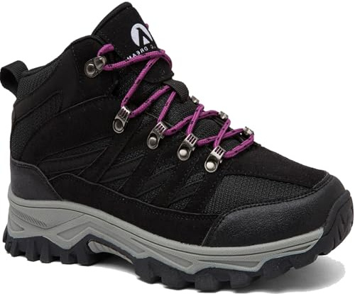 HODTOB Scarpe da Trekking Uomo Donna Montagna Antiscivolo Scarpe Escursionismo Ammortizzate Traspiranti Passeggiate Sportive All'aperto Scarpe da Escursionismo