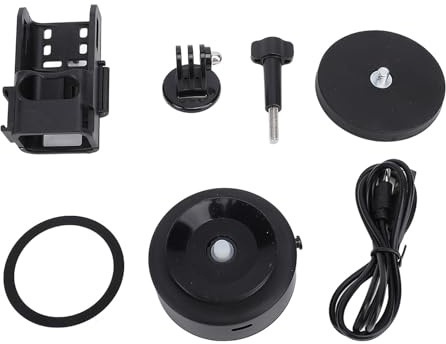 WIHFHGZ Support Magnétique Voiture pour 3, Fixation Ventouse à Double Rotule, Aluminium et Ventouse à Aspiration Électrique - Connexion Rapide Magnétique, Adaptateur d’Extension,