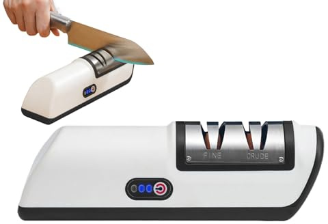 Affilatrice per taglierina e lime - Pietra per affilare a 3 fasi di, affilatrice elettrica automatica con ricarica USB per taglierina | per da lavoro da giardino senior adulto