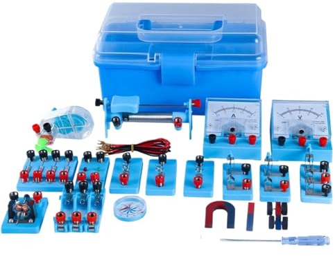Inlärningspaket Elektronik Multifunktionell Elektromagnetisk Experimentlåda Fysikkretslåda Elektrisk Krets Experiment Set