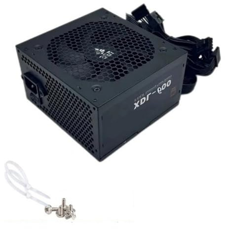Itkcozcg Bloc d'alimentation 600 W avec ventilateur de refroidissement silencieux 24 broches pour jeux sur PC et cartes graphiques
