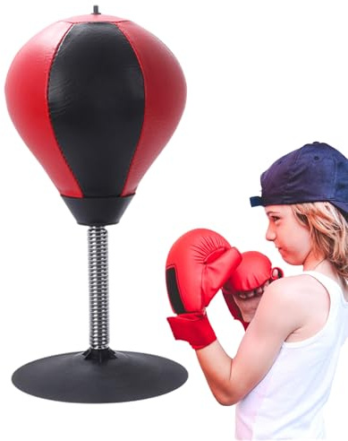 Stressfri slagboll - 37 x 18 x 18 cm i PVC, skrivbordsslagverktyg, robust håltagare | perfekt för tonåringar och vuxna, fitness, hemmaträning,