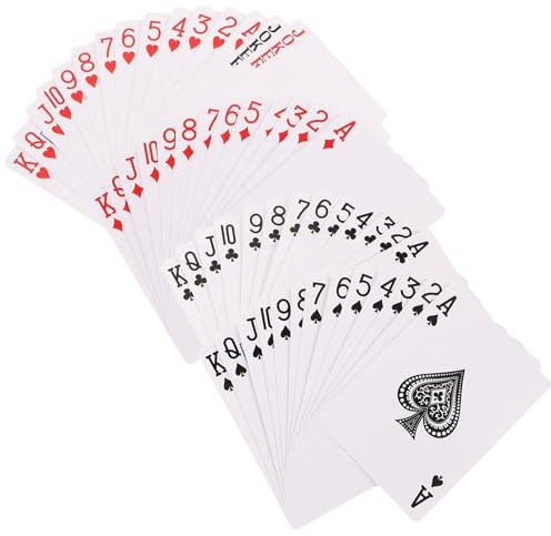 HOOTNEE Leere Spielkarten aus Thermosublimationspapier Einseitig Bedruckt Großes Format Langlebige Papierpokerkarten Tragbar für Selbstgemacht Kartenspiele und Reisen