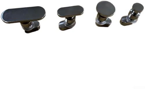 Juego de 4 pestañas de tracción de pegamento frío de acero inoxidable para reparación de abolladuras de carrocería de automóviles, compatibles con martillo de tracción
