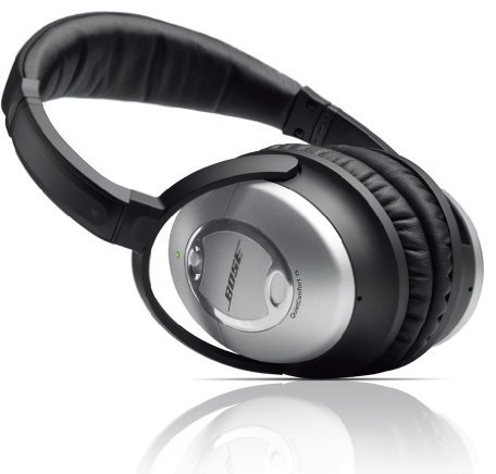 Bose QC15 - Auriculares inalámbricos de diadema cerrados, negro/plata