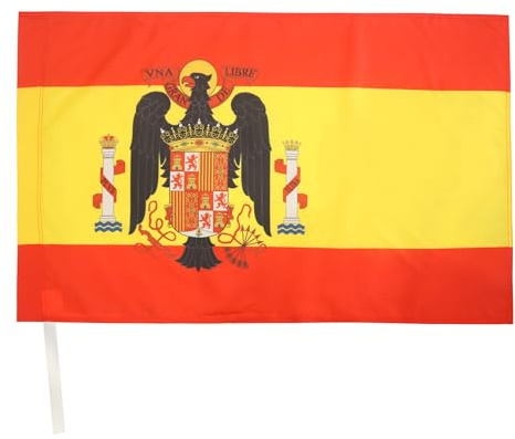 AZ FLAG Bandera España de Franco 1945-1977 150x90 cm Poliéster 100D Funda | Uso interior y exterior Enseña franquista española costuras dobles y bordes reforzados con funda para mástil