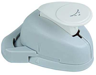 Rayher Hobby 69042000 Eckstanzer, abgerundet, ø 1,6cm- 5/8 Zoll, geeignet für Papier/Karton bis zu 200g/m², Orange