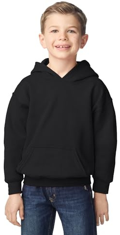 Gildan Youth Hoodie Sweatshirt, Style G18500B, Black, X-Large
