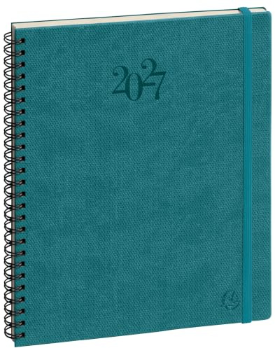 Exacompta - 22342E – Wochenkalender Eurotime 22S Spiralbindung Swan – 18,5 x 22,5 cm – Dezember 2024 bis Dezember 2025 – zufällige Farbauswahl