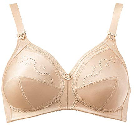 Reggiseno Triumph Senza Ferretto Coppe Taglie Grandi Doreen Cotton 01 N Tg.7 Coppa C Nudo Skin