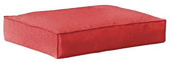 chilly pilley Palettenkissen Sitzkissen Gartenkissen Palettenpolster Palettenauflage Sitz Sofaskissen Garten Kissen Abnehmbar Waschbar Keder Naht (70x80x15, Rot)