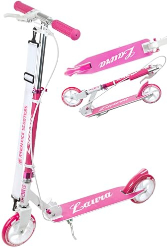 Raven - Trottinette Laura 145mm RAVEN Laura 145 Enfant Blanc/Rose Mixte Stunt Scooter Robuste Kickscooter