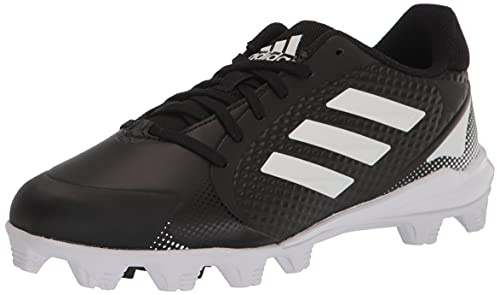 adidas Women's Purehustle 2 MD Baseball Shoe, Black/White/White, 5.5