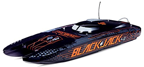Proboat Blackjack 42 8S Brushless Catamaran RTR, Black/Orange