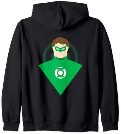 Green Lantern Simple Bust Felpa con Cappuccio