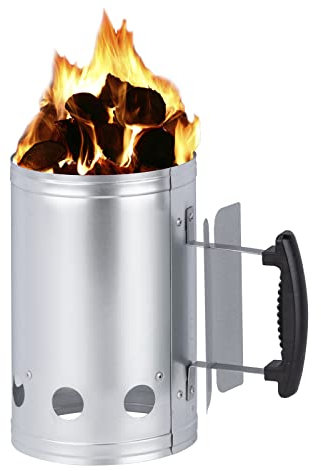 Anzündkamin Rapidfire, Kompakt Kohlestarter, Grillkohleanzünder DE Carbon Barrel W