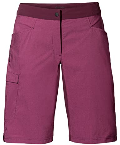 VAUDE Women's Tremalzo Shorts II - Bike Shorts für Damen - inklusive Innenhose mit Sitzpolster - atmungsaktiv und sehr elastisch