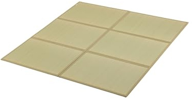 FULI Japanese Tatami Mattress, Foldable Igusa Rush Grass Tatami Rug, Natural Japanese Floor Mattress Mat Made in Japan, King