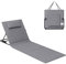SONGMICS Lettino da Spiaggia, Sedia a Sdraio, Lettino Prendisole, Cuscino, Schienale Inclinabile, Portatile con Manico, per Campeggio Giardino Piscina, 158 x 55 cm, Grigio Ardesia GCB151G01