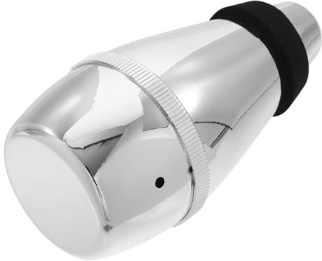 Toyvian Trumpet Mute Abs Material Silver Trumpet Practice Mute Silencer for Music