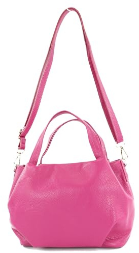 modamoda de T218 Damen Leder Henkeltasche Tragetasche Schultertasche handmade in Italy