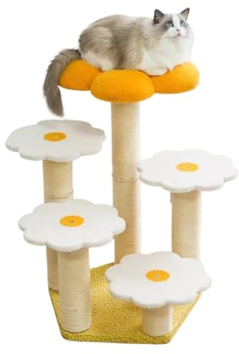 Blumen-Kletterbaum for Katzen, Kratzbaum for große Katzen, 9 kg, robust