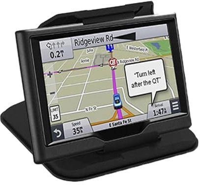 Ulapithi Supporto per Tablet e Cellulare da Cruscotto Auto | Staffa di Navigazione Automatica ad Angolo Regolabile