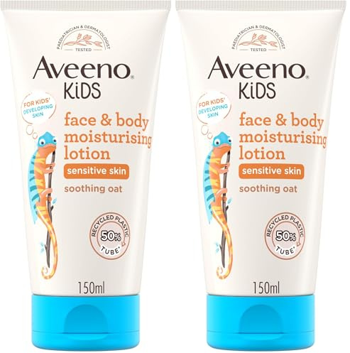 Aveeno Baby Kids Face & Body Moisturising Lotion (Pack of 2)