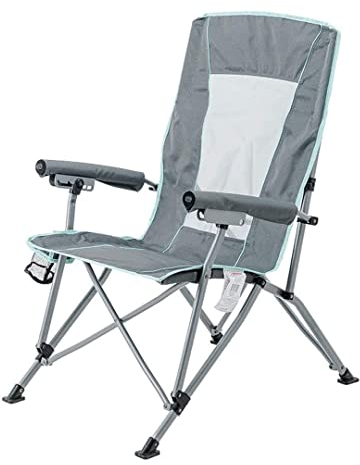 MOBAAK Campingstuhl Klappstuhl Klappstuhl Mit Hoher Rückenlehne, Getränkehalter, Harte Armlehne, Aufbewahrungstaschen, Tragetasche Inklusive, Campingstuhl Strandstuhl Camping Stuhl