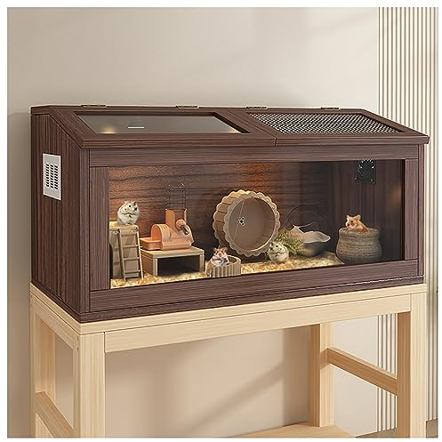 Rutin Hühner Futterbox Hamsterkäfig Kleintiere Leicht zu montieren und zu reinigen Habitat für Kaninchen Meerschweinchen