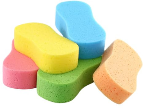 Car Wash Sponge, 2.4in Thick Extra Large Sponges for Car Cleaning, 2pcs Colorful Multi-Purpose Cleaning Sponge for Bathroom Bike Boat (2 Pcs, 8.7X4.3X2.4in)