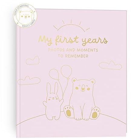 HuBorns - Babyalbum Mein Erstes Jahr bis 5 Jahre Mädchen und Jungen