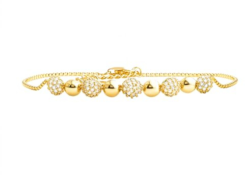 Sofia Milani - Damen Armband 925 Silber - mit Zirkonia Steinen - Kugel Anhänger