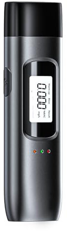 ENRIPRT Etilometro Portatile Certificato, Etilometro Professionale con Display Digitale LCD e Chip ad Alta Sensibilità, Corpo in Metallo Alcool Test Portatile per Uso Domestico e Feste