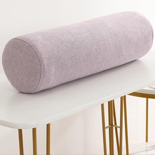 Almohada Cilíndrico Redonda Larga, 10x40/15x45cm Sofá Almohada de Apoyabrazos con Funda Extraíble para Soporte Lumbar Cabeza O Cervical Cojin Rulo Reposacabezas(A8,15x45cm/6x17in)