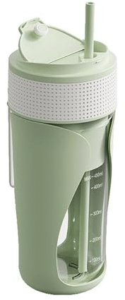 Taza portátil de 450 ml con motor fuerte para batidos, exprimidor de frutas recargable USB C, práctica licuadora de hielo para triturar batidos