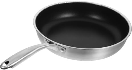 Cabilock Padella a Nido D'alveare in Acciaio Per Friggere Uova Padella Antiaderente Fondo Piatto Per Cucinare Bistecche e Altri Ingredienti