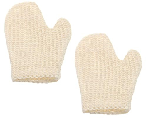 CLISPEED 2 Piezas Baño De Sisal Guantes De Ducha Exfoliantes Hogar Guantes De Baño Corporales Higiene Personal o Ducha