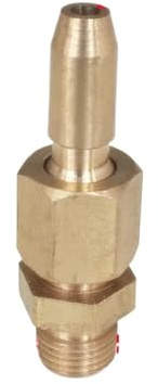 GCYEIDMA Ugello per Fontana in Ottone Confezione da 10 ugelli for fontane a spruzzo in Ottone 1/8, 1/4, 3/8, 1/2, 3/4, for laghetti Giardino, Piscine, for(1l8)