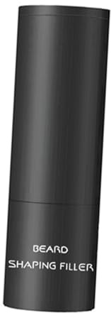 TEHAUX Tragbarer Bartfüller Stick Schwarz Bart Concealer mit Kleiner Bürste Hautfreundlicher Bartformer für Präzises Bartstyling und Bartverdichtung