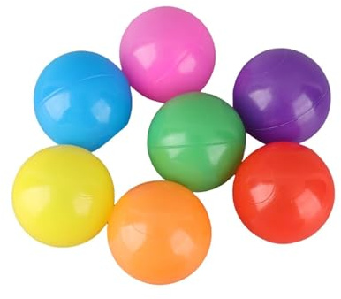 aqxreight 100 Pezzi/Set Palline Colorate in Plastica Morbida per Bambini, Giocattolo da Nuoto per Bambini, Diametro 5,5 cm. Il Colorato Migliora la Palla, Palla Colorata, da Mare, Giocattolo da