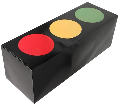 SUPVOX Ampel Geschenkbox aus Weißem Karton Robuste Kleine Partybox für Rennsport Geburtstage Aufbewahrungsbox mit Glatter Oberfläche Tragbare Schachtel für Süßigkeiten und Pralinen