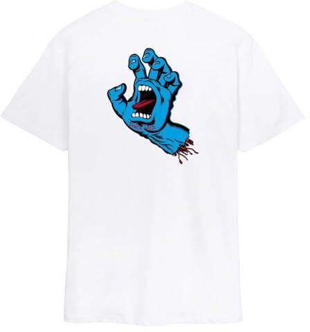 Santa Cruz Herren-T-Shirt mit Aufschrift Screaming Hand, kurzärmelig