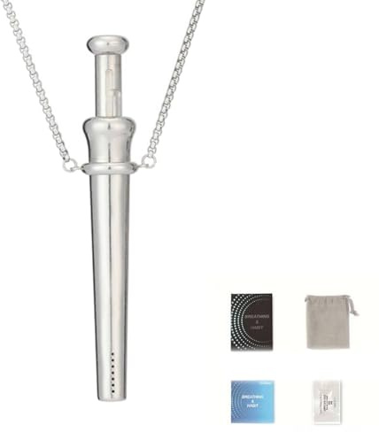 Scoop Necklace, Stash Necklace with Spoon, Retractable Necklaces Metal Refillable Design for Fragrance Oil Storage or Stress Relief as Everyday Fashion Accessory (primary)