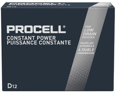 Duracell D12 Procell Professional Alkaline Battery, 12Count