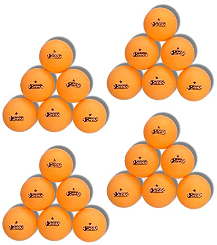 Best Sporting orange Tischtennisbälle 24 Stk I 1 Stern Qualität I Indoor & Outdoor Tischtennis Set I Tischtennis-Bälle in 40mm Durchmesser I Ping Pong Bälle I Tischtennis Zubehör