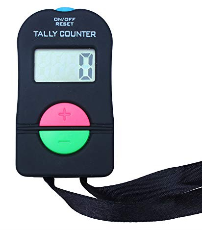 Clicker Electronic Counter, Digital Hand Tally Counter Electronic Manual Clicker with Lanyard Add Subtract Model For Running Golf Football